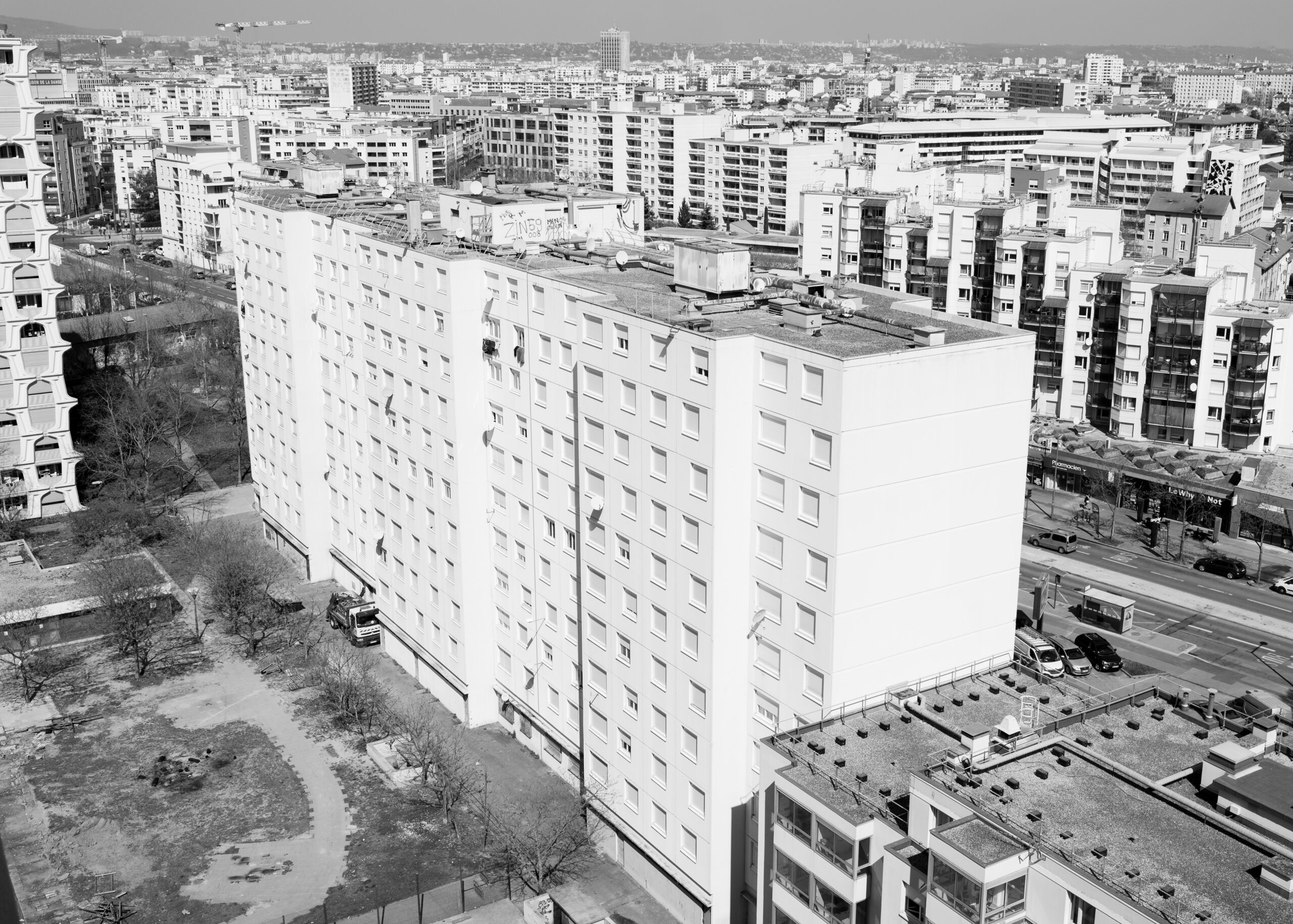 Vue aérienne, quartier Langlet-Santy / © Jeremy Suyker