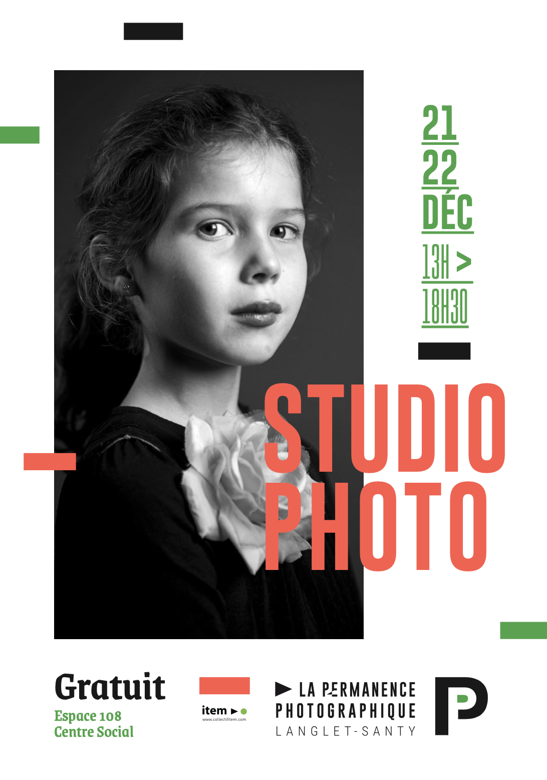 Affiche studio photo décembre